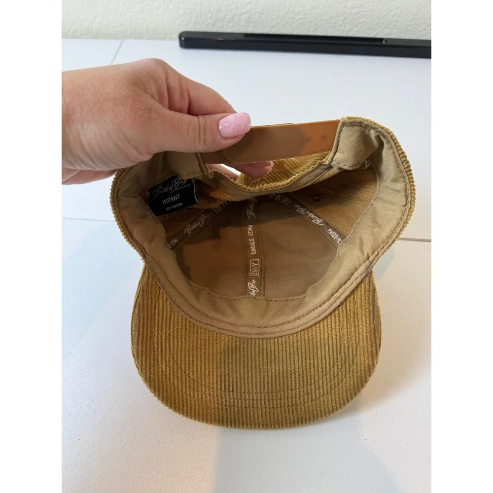 Binky Bro Surf Co Corduroy Snapback Hat Infant Tan Brown Textured Minimalist‎